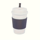 Weizenstroh Kaffeebecher | Silikondeckel | Wiederverwendbar