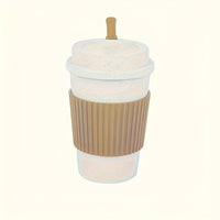 Weizenstroh Kaffeebecher | Silikondeckel | Wiederverwendbar