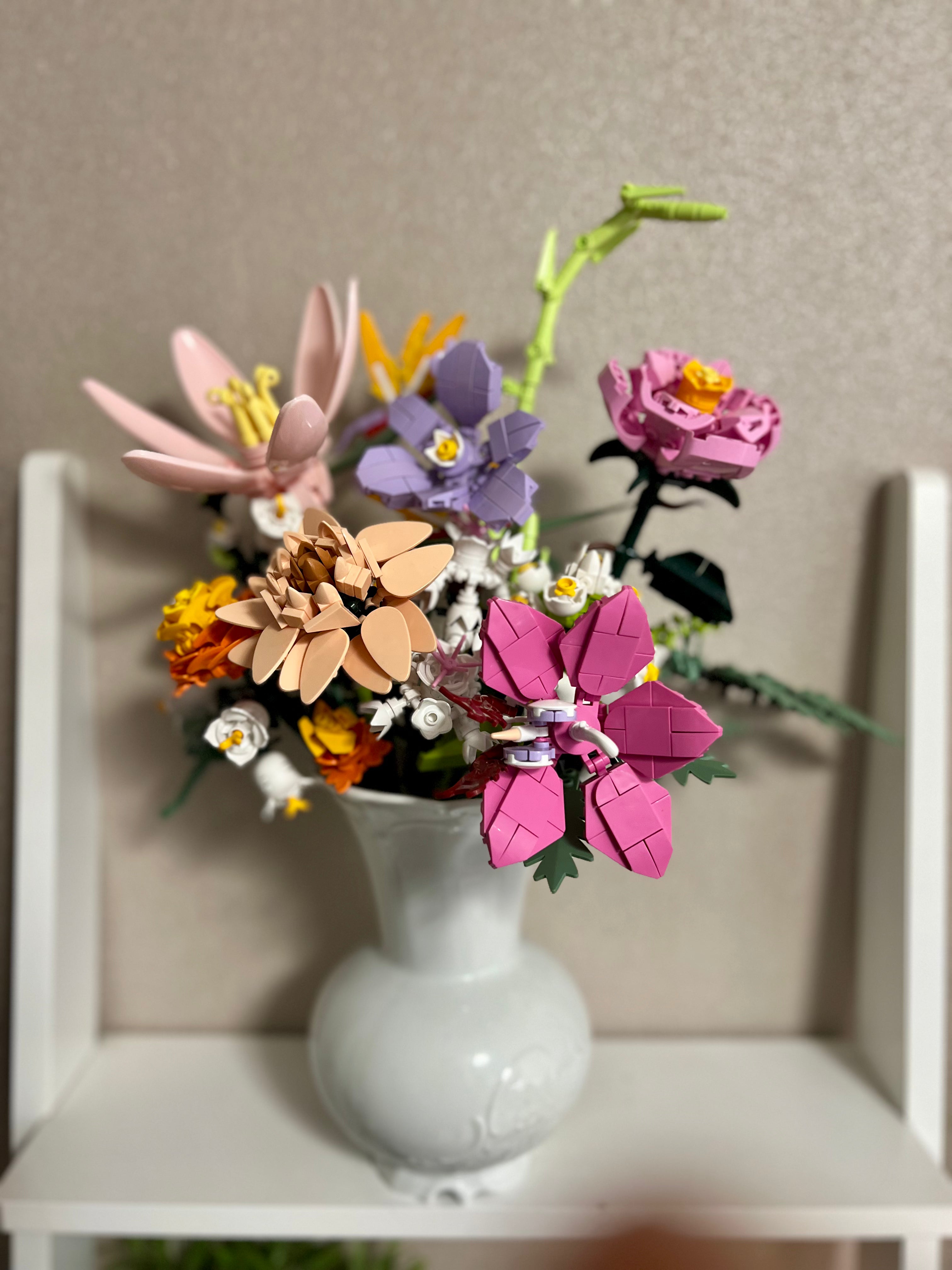 Bunter Blumenstrauß Bausatz – Farbenfrohe Blumenkreation zum Selberbauen!