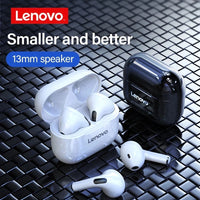 Lenovo LP40 TWS Wireless Earbuds – Bluetooth 5.0, Touch Control, Stereo Sound, Sport Headset