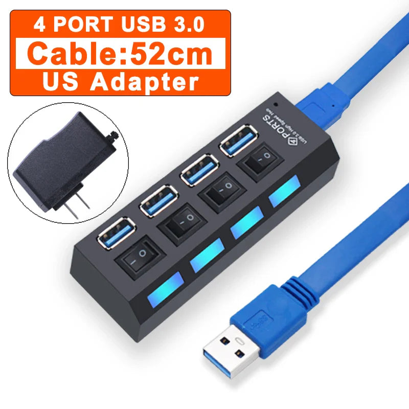 USB Hub 3.0 | 4/7 Ports | Multi-Splitter