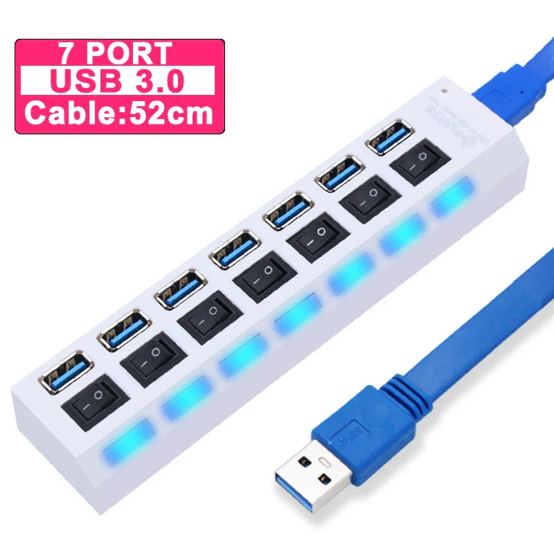 USB Hub 3.0 | 4/7 Ports | Multi-Splitter