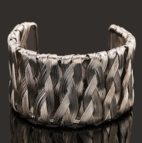 DIEZI Bijoux Gypsy Fashion Gold Silver Plated Punk Hip Hop Cuff Wide Men Bangles Arm Bracelet for Women Bracelets & Bangles