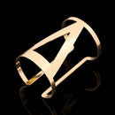 DIEZI Bijoux Gypsy Fashion Gold Silver Plated Punk Hip Hop Cuff Wide Men Bangles Arm Bracelet for Women Bracelets & Bangles