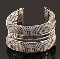 DIEZI Bijoux Gypsy Fashion Gold Silver Plated Punk Hip Hop Cuff Wide Men Bangles Arm Bracelet for Women Bracelets & Bangles