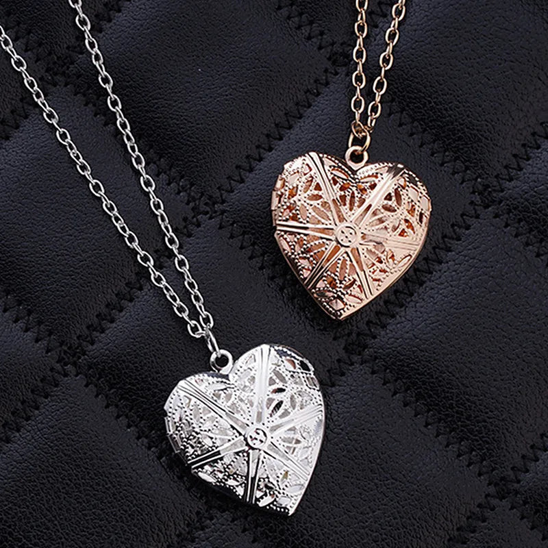 Hollow Heart Pendant Necklaces Fashion Jewelry LOVE Collares Geometric Charm Necklace Bijoux Gift Wholesale Neck Jewelry