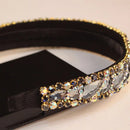Handmade Black And Gray Luxury Crystal Stone Bridal Headbands Rhinestone Wedding Hairbands For Women Fashion Hair Accessories