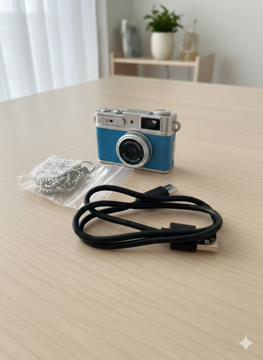 Mini Retro Kamera G1 + 32GB SD Karte - Neu & OVP