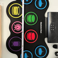 Elektrisches Roll‑Up Schlagzeug – 9 Pads – Tragbar – MIDI