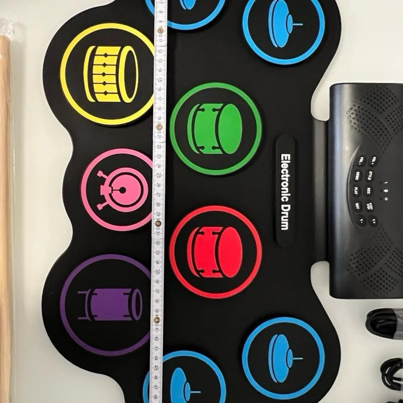 Elektrisches Roll‑Up Schlagzeug – 9 Pads – Tragbar – MIDI