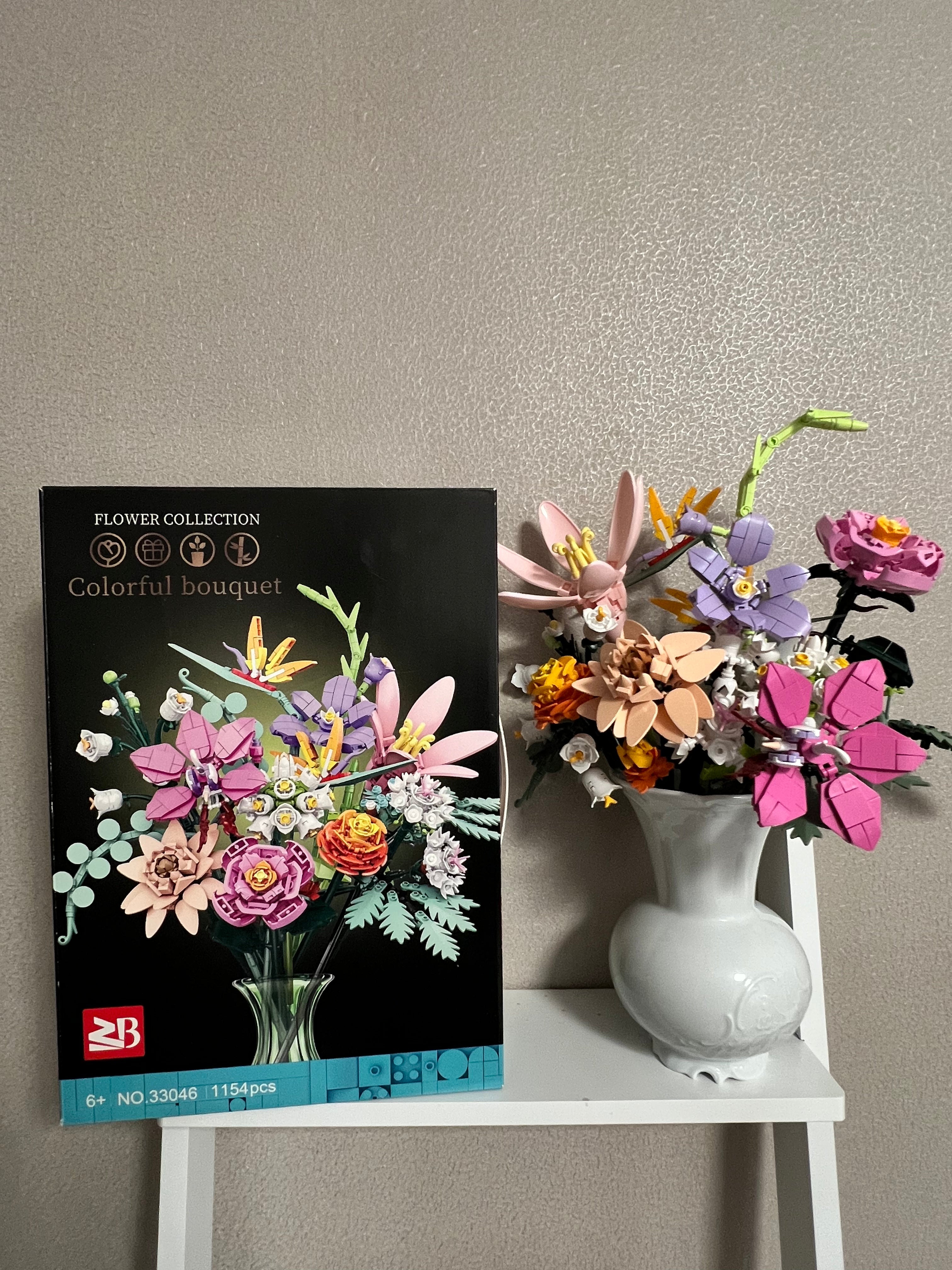 Bunter Blumenstrauß Bausatz – Farbenfrohe Blumenkreation zum Selberbauen!