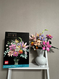 Bunter Blumenstrauß Bausatz – Farbenfrohe Blumenkreation zum Selberbauen!