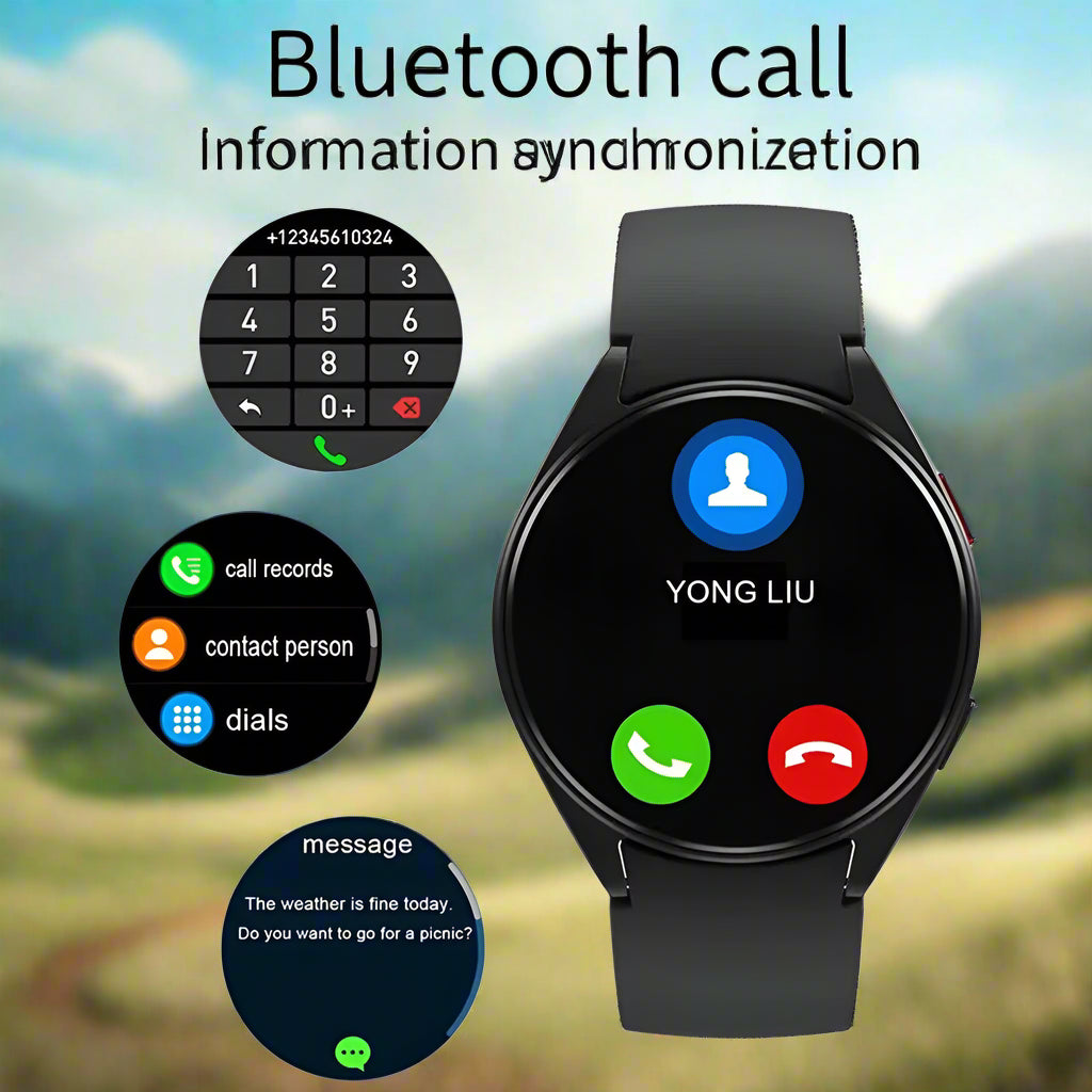 KESHUYOU Pro Smartwatch 2025 – Stylish Bluetooth Call Watch for Men & Women with Health Monitor & Sports Mode