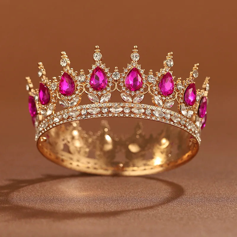 Bridal Headwear Multicolor Luxurious Style Exquisite Ladies' Beauty Pageant Wedding Crown