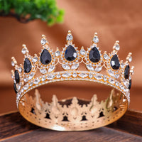 Baroque Crystal Tiaras And Crowns Headband Rhinestone Prom Diadem Crown Bridal Wedding Hair Accessories Jewelry Crown Tiara Gift