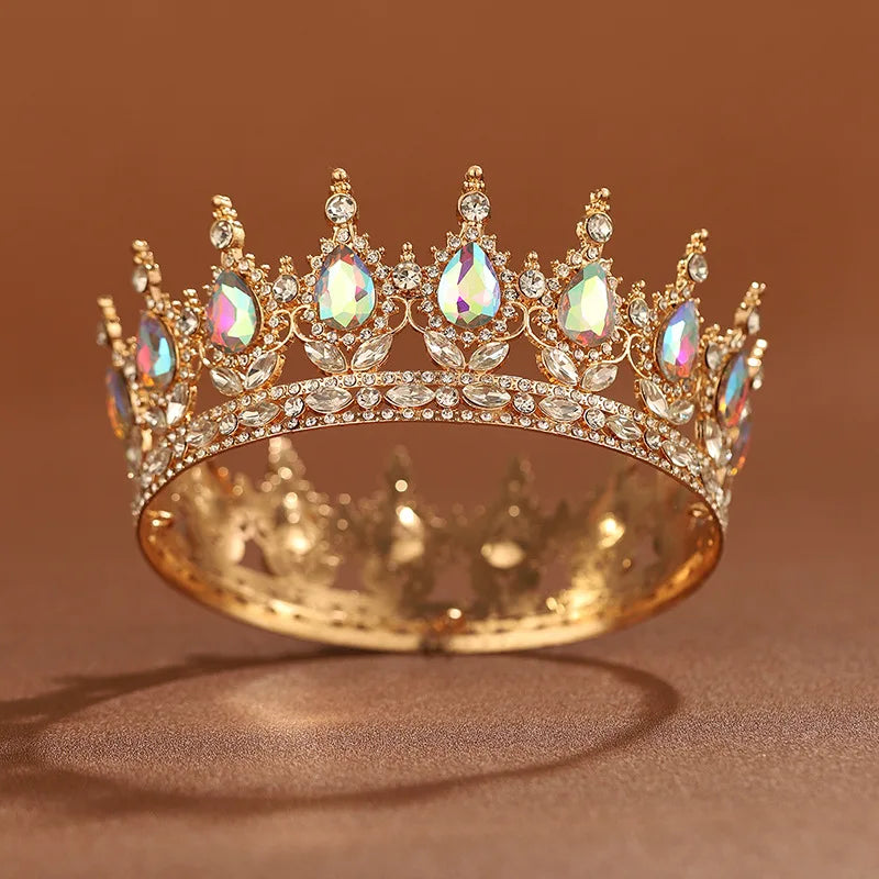 Bridal Headwear Multicolor Luxurious Style Exquisite Ladies' Beauty Pageant Wedding Crown