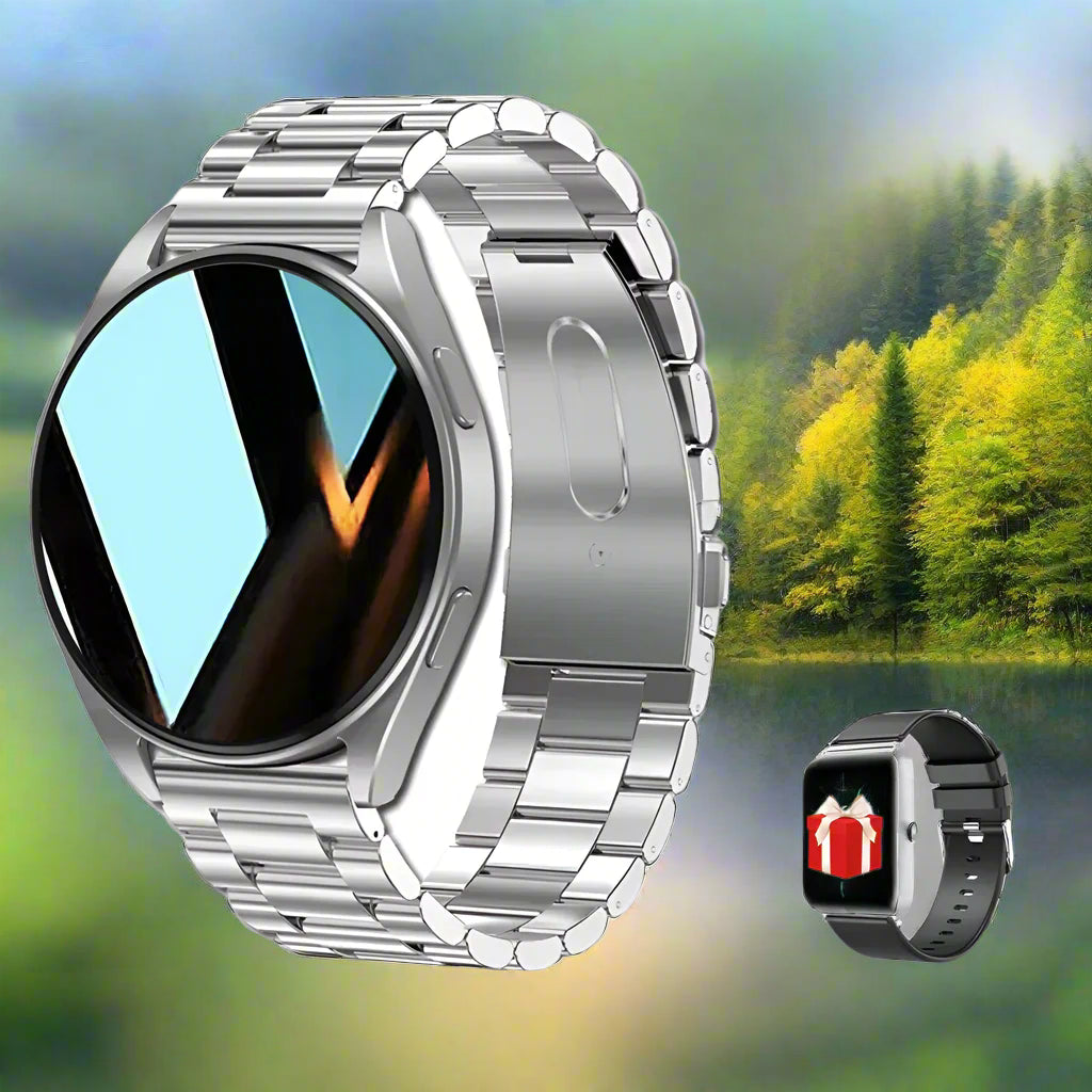 KESHUYOU Pro Smartwatch 2025 – Stylish Bluetooth Call Watch for Men & Women with Health Monitor & Sports Mode