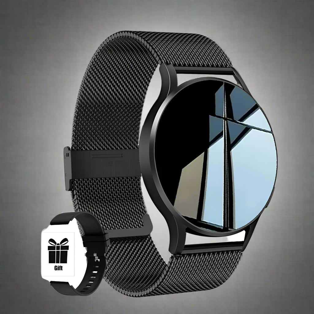 KESHUYOU Pro Smartwatch 2025 – Stylish Bluetooth Call Watch for Men & Women with Health Monitor & Sports Mode