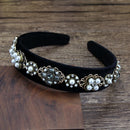 Handmade Black And Gray Luxury Crystal Stone Bridal Headbands Rhinestone Wedding Hairbands For Women Fashion Hair Accessories