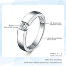 ZHOUYANG 4.5mm Hearts and Arrows Cubic Zirconia Wedding Ring Rose Gold Color & Silver Color Classical Finger Ring R400 R406