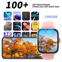 🕒 Smartwatch mit Vollbild-Touchscreen – Anrufannahme, Nachrichten & Musiksteuerung | Kompatibel mit iPhone & Android