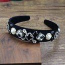 Handmade Black And Gray Luxury Crystal Stone Bridal Headbands Rhinestone Wedding Hairbands For Women Fashion Hair Accessories