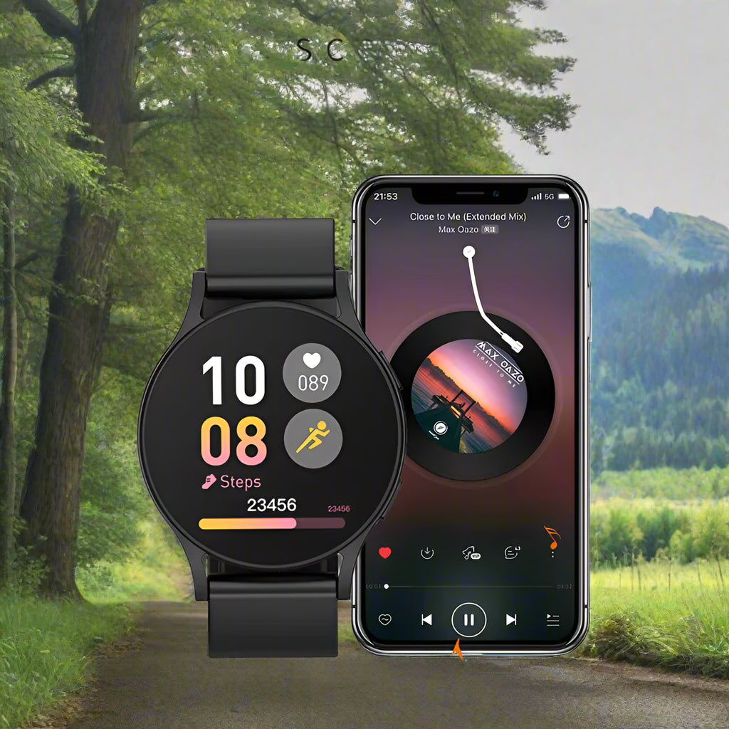 KESHUYOU Pro Smartwatch 2025 – Stylish Bluetooth Call Watch for Men & Women with Health Monitor & Sports Mode