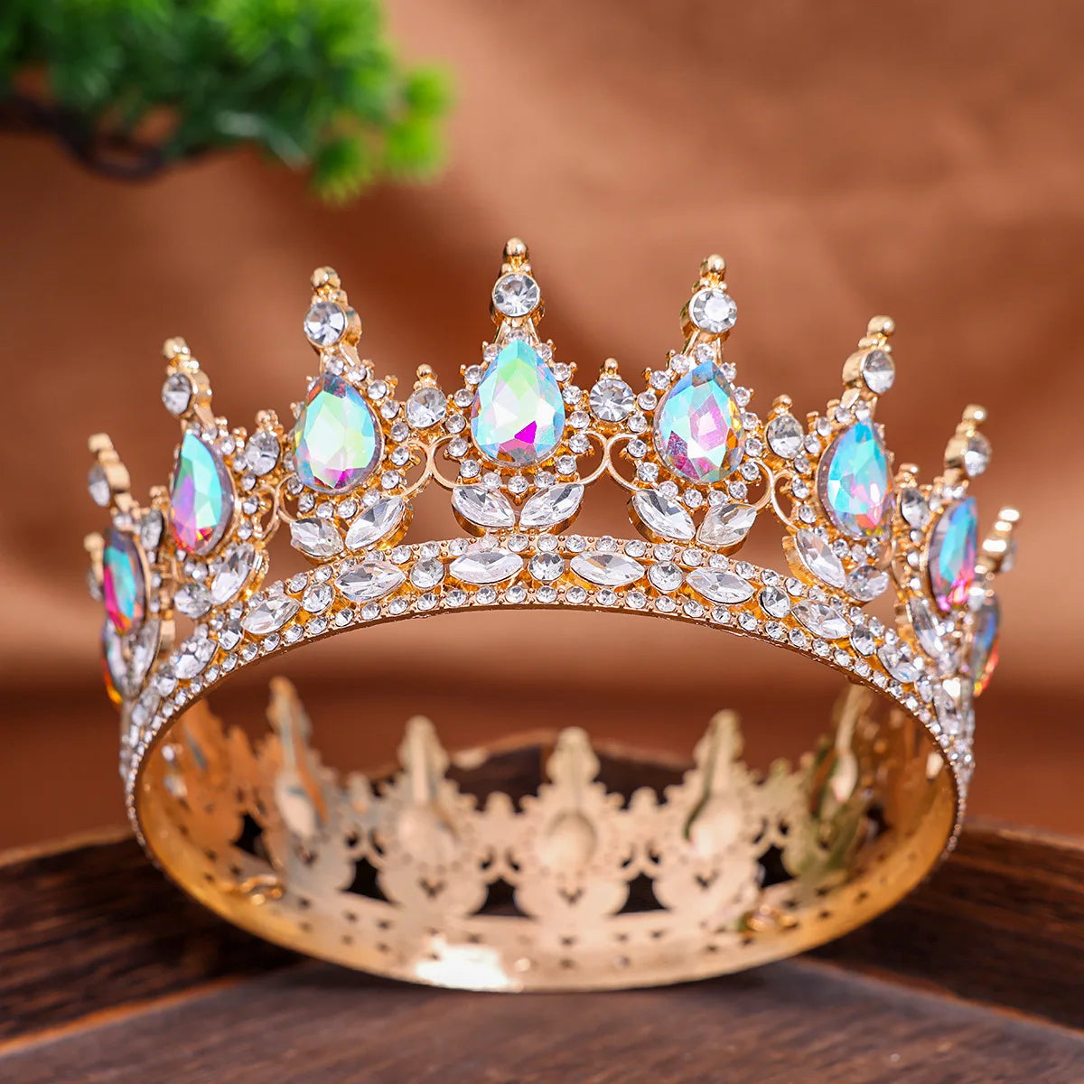 Baroque Crystal Tiaras And Crowns Headband Rhinestone Prom Diadem Crown Bridal Wedding Hair Accessories Jewelry Crown Tiara Gift