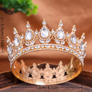 Baroque Crystal Tiaras And Crowns Headband Rhinestone Prom Diadem Crown Bridal Wedding Hair Accessories Jewelry Crown Tiara Gift