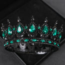 Baroque Round Wedding Crown Bridal Pageant Rhinestone Crystal Tiaras Crown Molding Headpieces For Queens and King