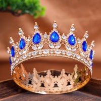 Baroque Crystal Tiaras And Crowns Headband Rhinestone Prom Diadem Crown Bridal Wedding Hair Accessories Jewelry Crown Tiara Gift