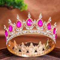 Baroque Crystal Tiaras And Crowns Headband Rhinestone Prom Diadem Crown Bridal Wedding Hair Accessories Jewelry Crown Tiara Gift