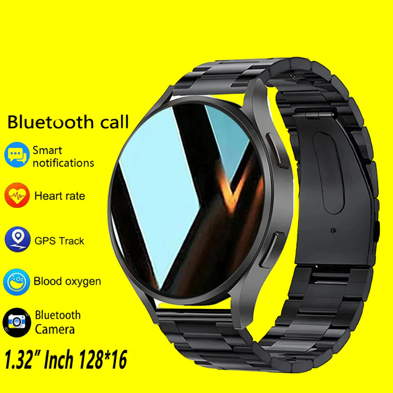 KESHUYOU Pro Smartwatch 2025 – Stylish Bluetooth Call Watch for Men & Women with Health Monitor & Sports Mode