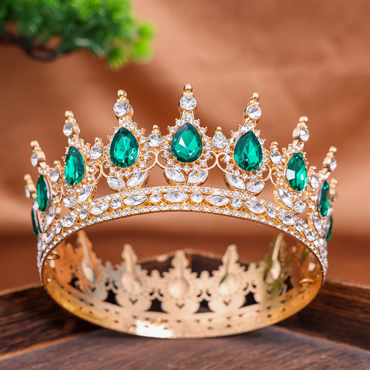 Baroque Crystal Tiaras And Crowns Headband Rhinestone Prom Diadem Crown Bridal Wedding Hair Accessories Jewelry Crown Tiara Gift