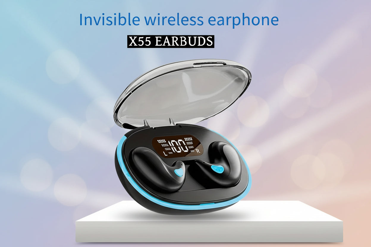 🎧 „X55 Mini‑Earbuds – Unsichtbar, bequem, jederzeit!“