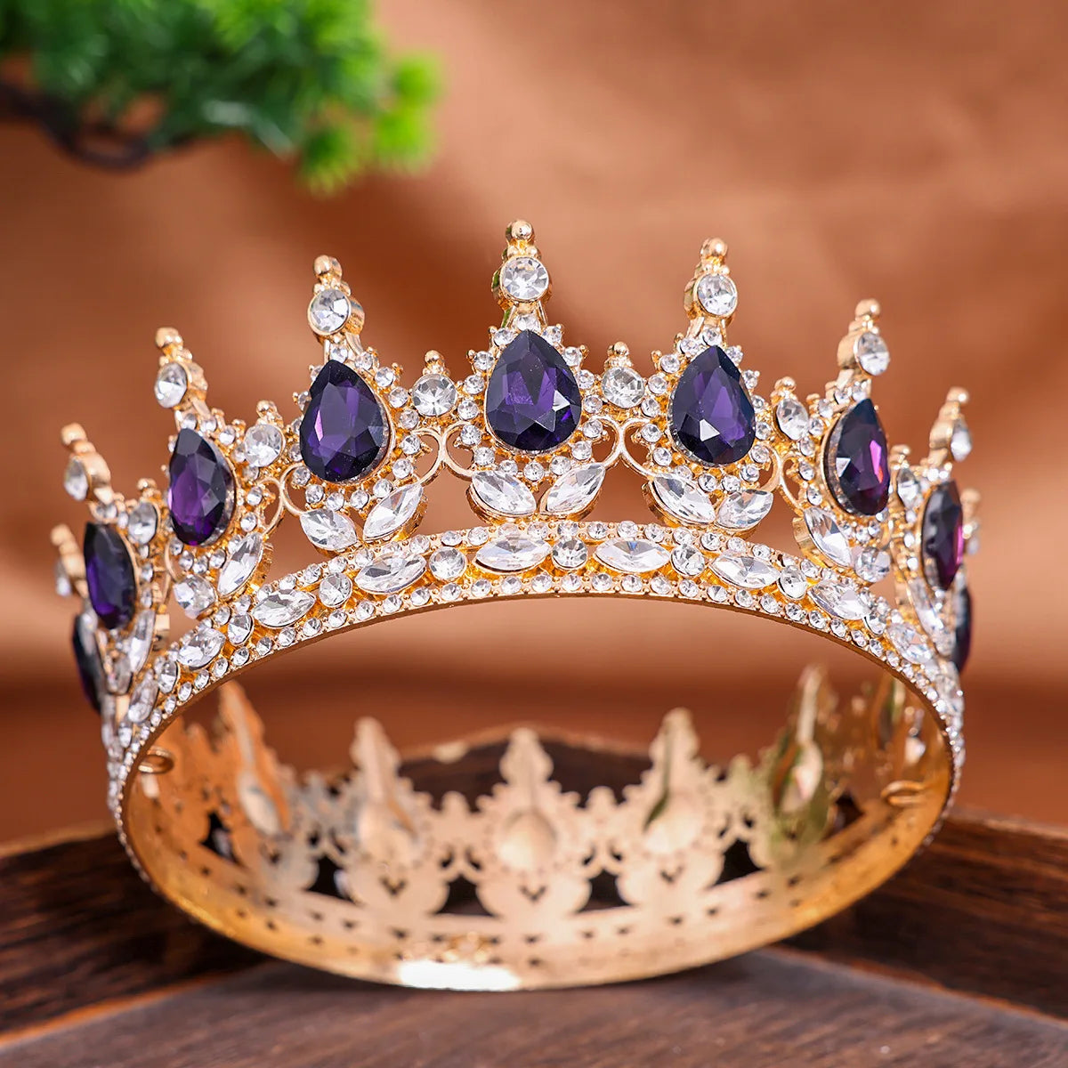 Baroque Crystal Tiaras And Crowns Headband Rhinestone Prom Diadem Crown Bridal Wedding Hair Accessories Jewelry Crown Tiara Gift