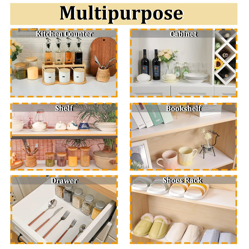 Eva Umweltfreundliche Möbelunterlage – Wasser- & Ölresistent, Schimmel- & Feuchtigkeitsschutz für Küche, Schubladen & Kleiderschränke