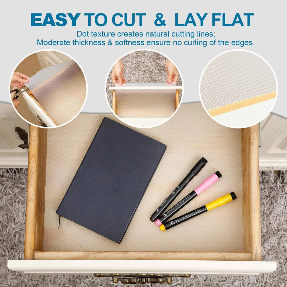 Eva Umweltfreundliche Möbelunterlage – Wasser- & Ölresistent, Schimmel- & Feuchtigkeitsschutz für Küche, Schubladen & Kleiderschränke