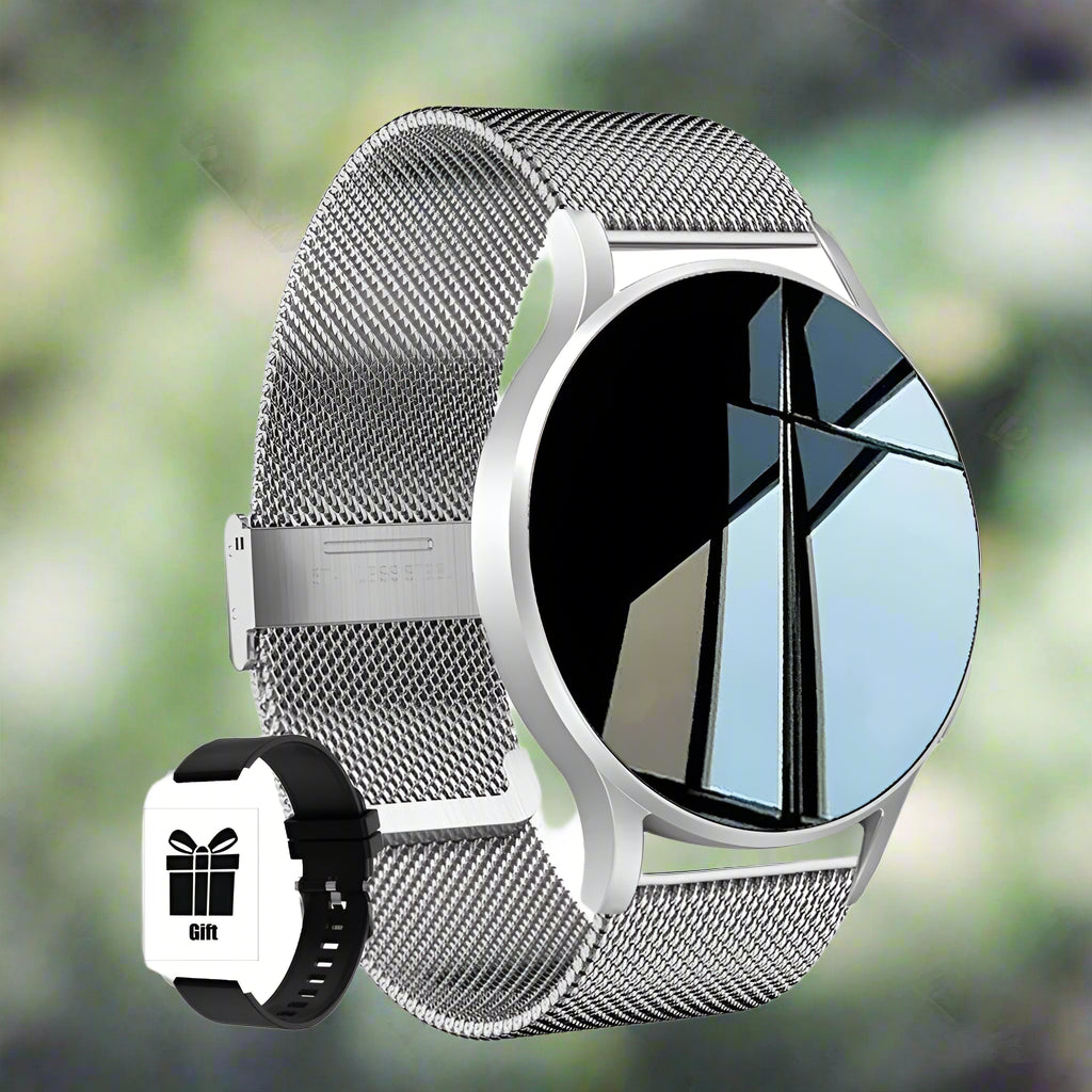 KESHUYOU Pro Smartwatch 2025 – Stylish Bluetooth Call Watch for Men & Women with Health Monitor & Sports Mode