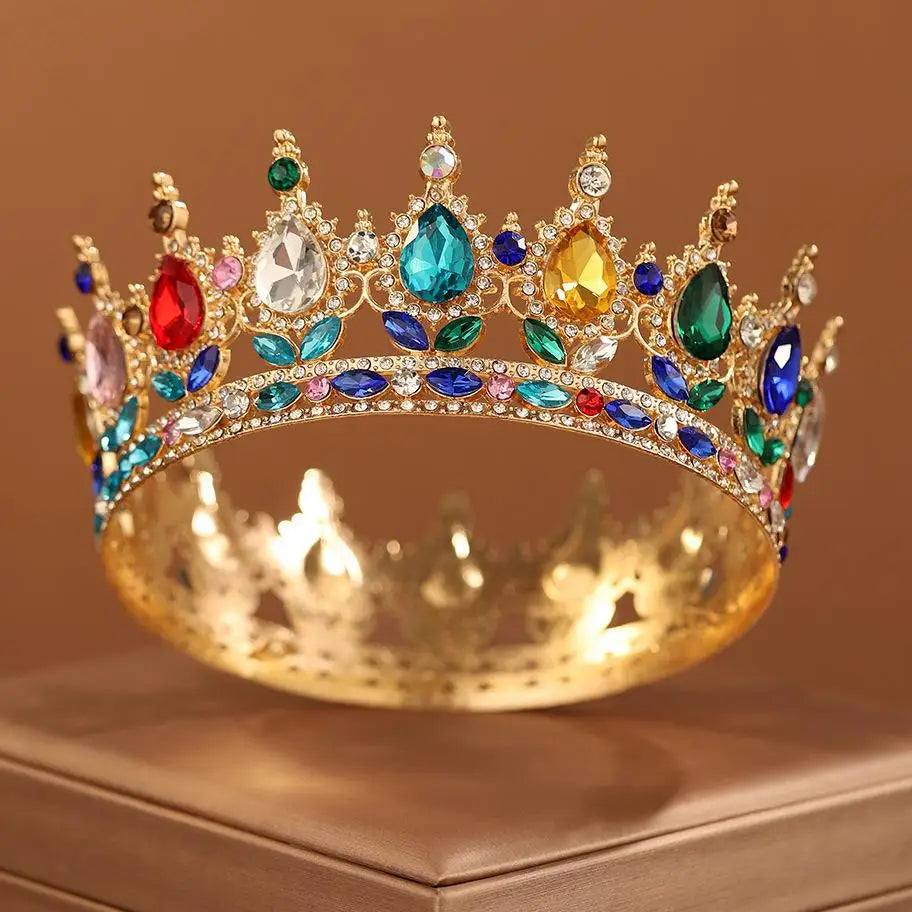 Bridal Headwear Multicolor Luxurious Style Exquisite Ladies' Beauty Pageant Wedding Crown