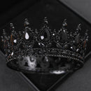 Baroque Round Wedding Crown Bridal Pageant Rhinestone Crystal Tiaras Crown Molding Headpieces For Queens and King