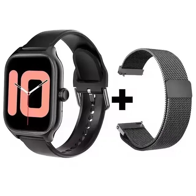 Smartwatch für Android & iOS – 1,83” HD-Touchscreen, Bluetooth-Anruf, Nachrichtenalarm, Musiksteuerung, Sportmodi – Geschenkidee für Damen & Herren