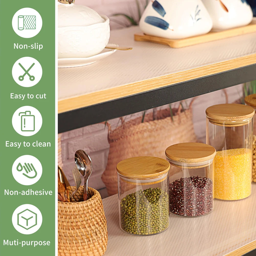 Eva Umweltfreundliche Möbelunterlage – Wasser- & Ölresistent, Schimmel- & Feuchtigkeitsschutz für Küche, Schubladen & Kleiderschränke