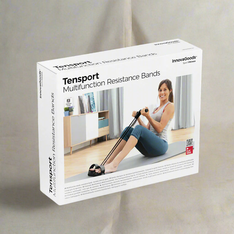 Multifunction Resistance Elastic Bands with Exercise Guide Tensport