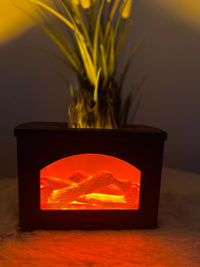 Kamin-Luftbefeuchter mit Flammen-Simulation