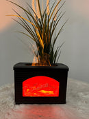 Kamin-Luftbefeuchter mit Flammen-Simulation für optimale Luftfeuchtigkeit und gemütliche Atmosphäre
