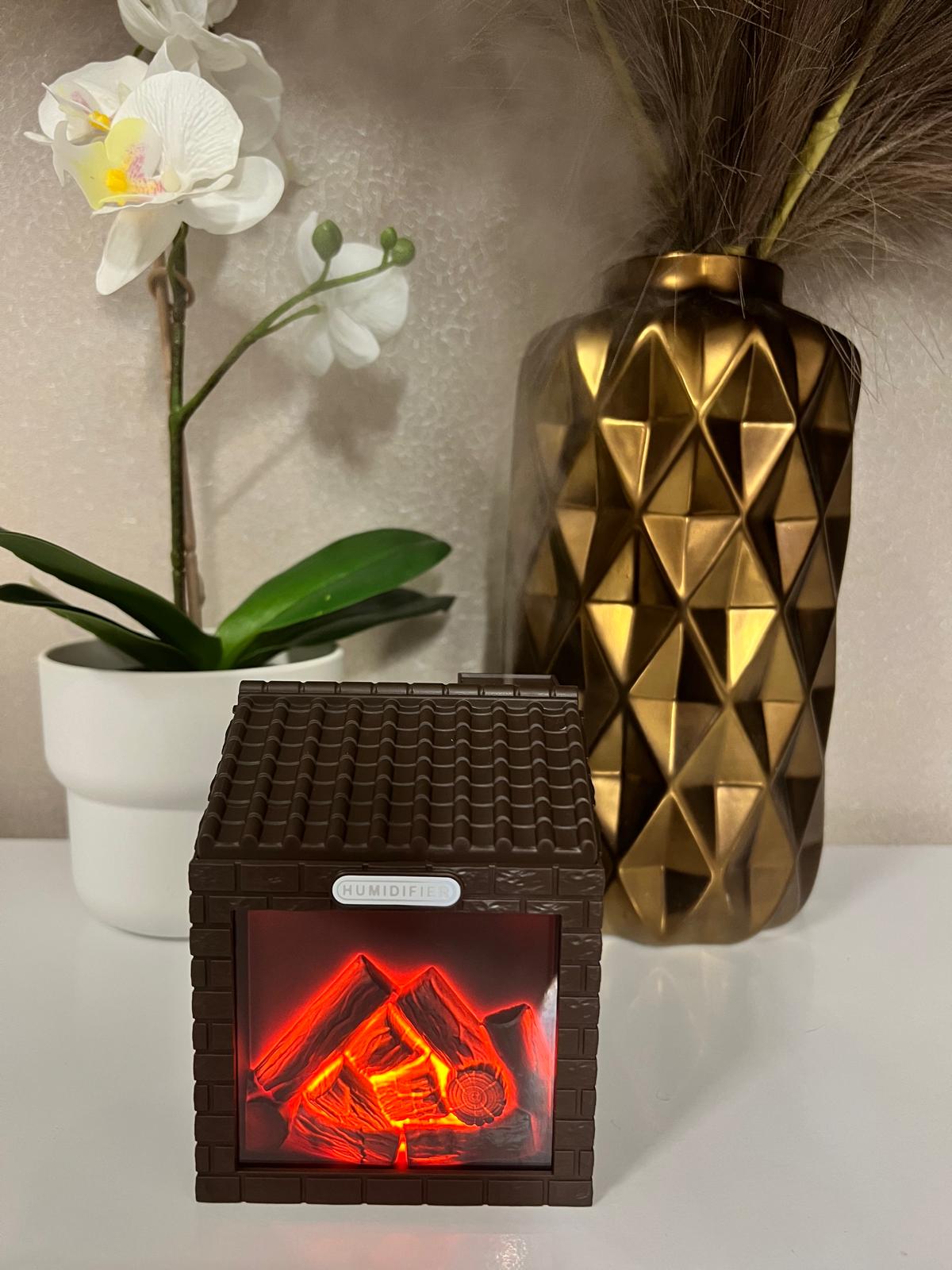 Mini-Kamin Luftbefeuchter mit Flammen-Effekt