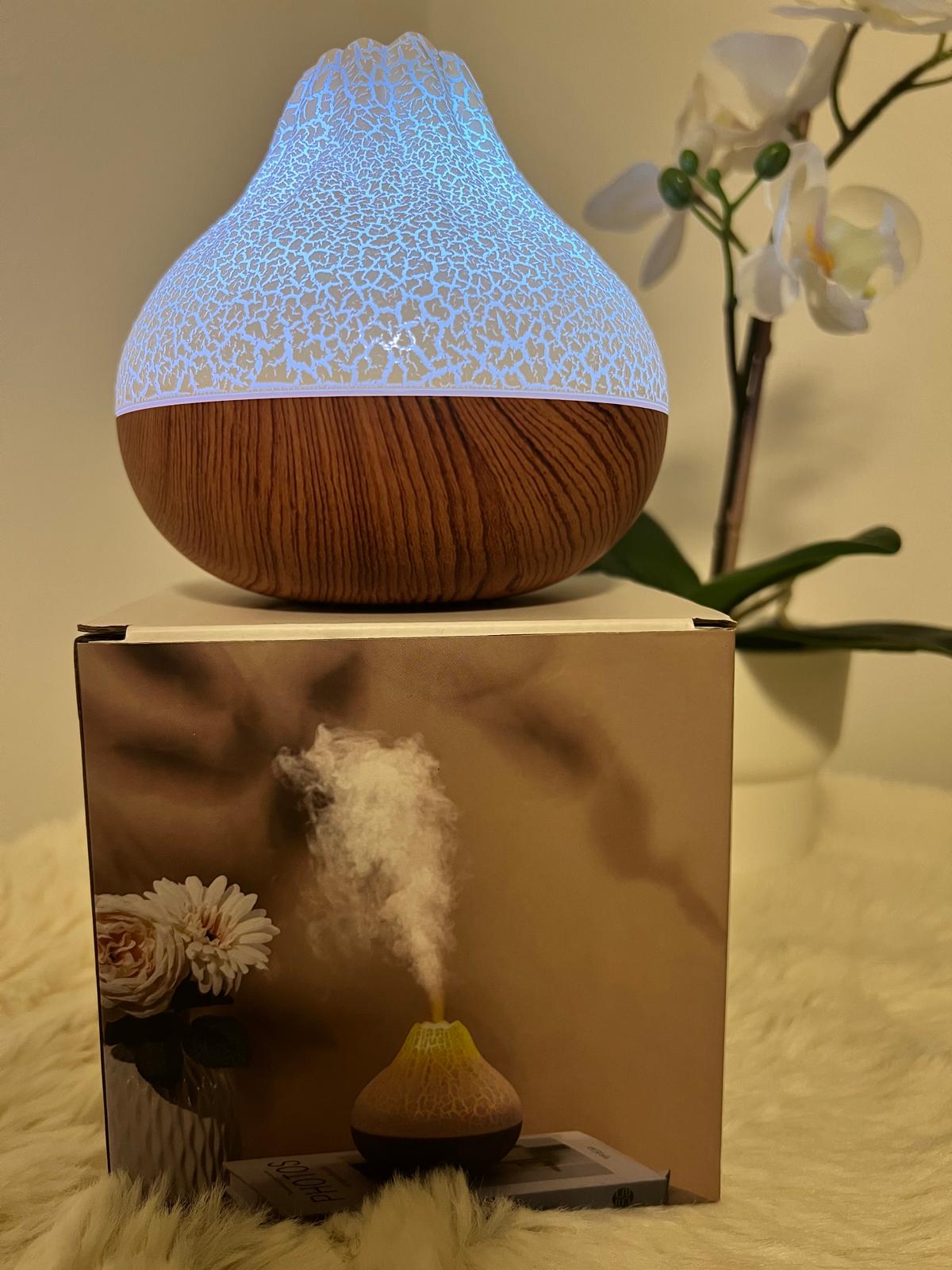Vulkan Humidifier Flame Nebel 300ml – 7 Farben LED & Entspannung