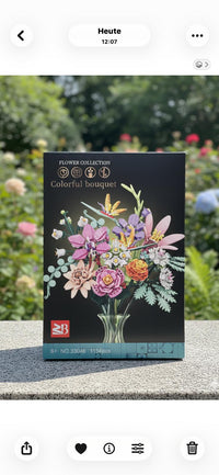 Bunter Blumenstrauß Bausatz – Farbenfrohe Blumenkreation zum Selberbauen!