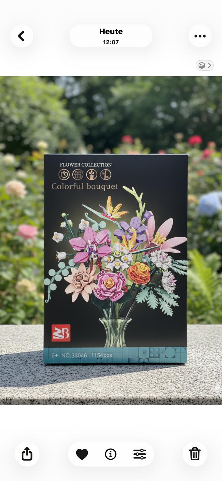 Bunter Blumenstrauß Bausatz – Farbenfrohe Blumenkreation zum Selberbauen!